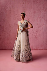 PRINTED LEHANGA 2.0 DRAPE SET